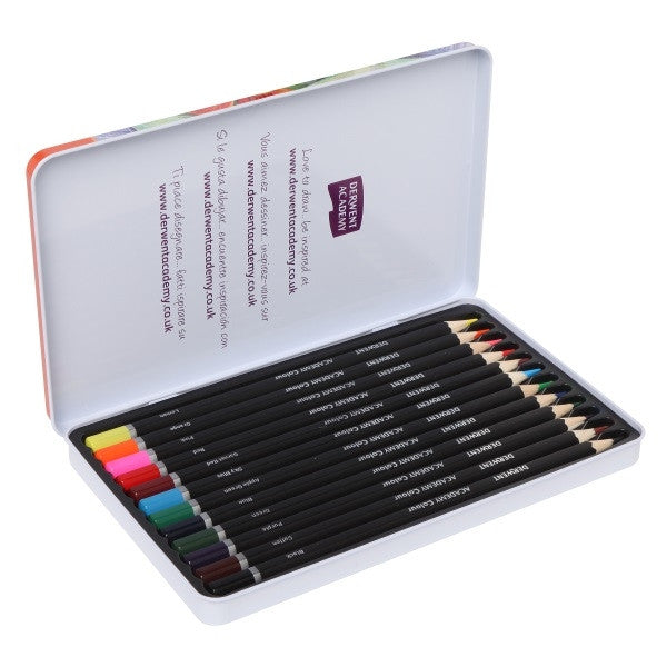 Derwent Academy Colour Pencils Set Blendable Color Pencil for Painting 24 colors