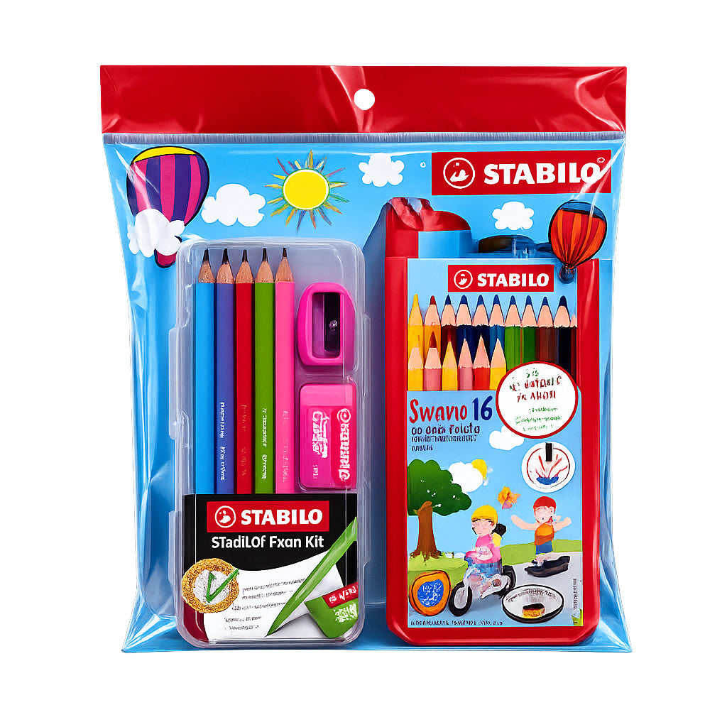 [WE-ARTS] Stabilo Swans 1870S/16SP1 Colour Pencil Back to School Set