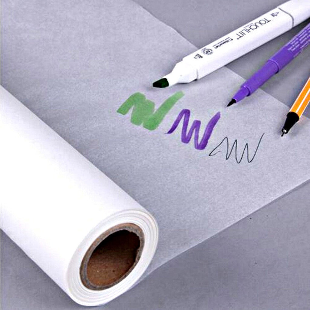 [WESTSTAR] Butter Paper Roll White Butter Paper Roll for Sketching & Tracing - 15gsm (50 yards)