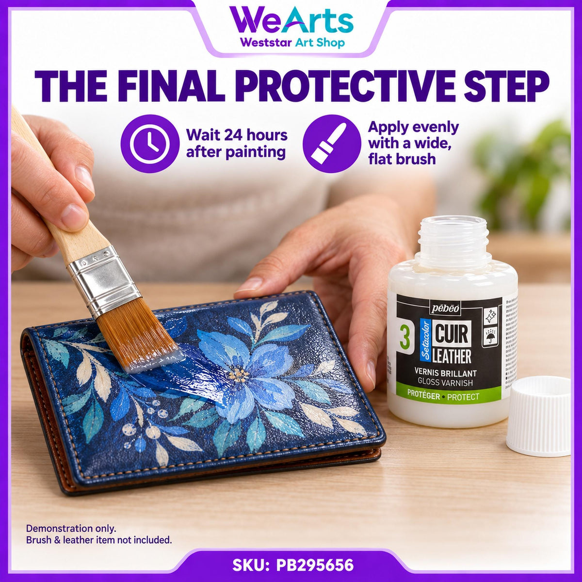 [WEARTS] PEBEO SETACOLOR LEATHER MEDIUM 110ML - GLOSS VARNISH