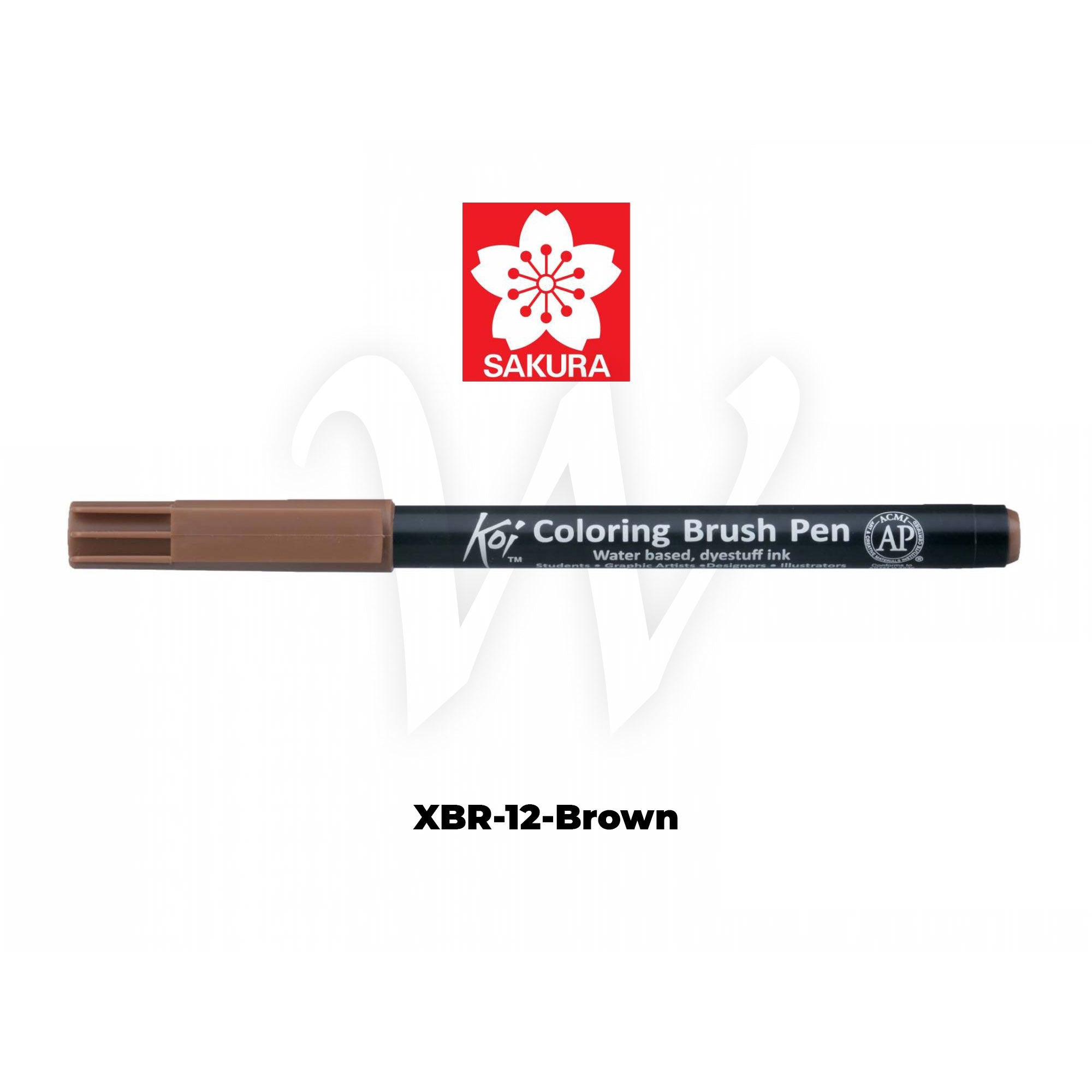 [WESTSTAR] Sakura Koi Color Brush Pen Coloring  Pen (Single piece)