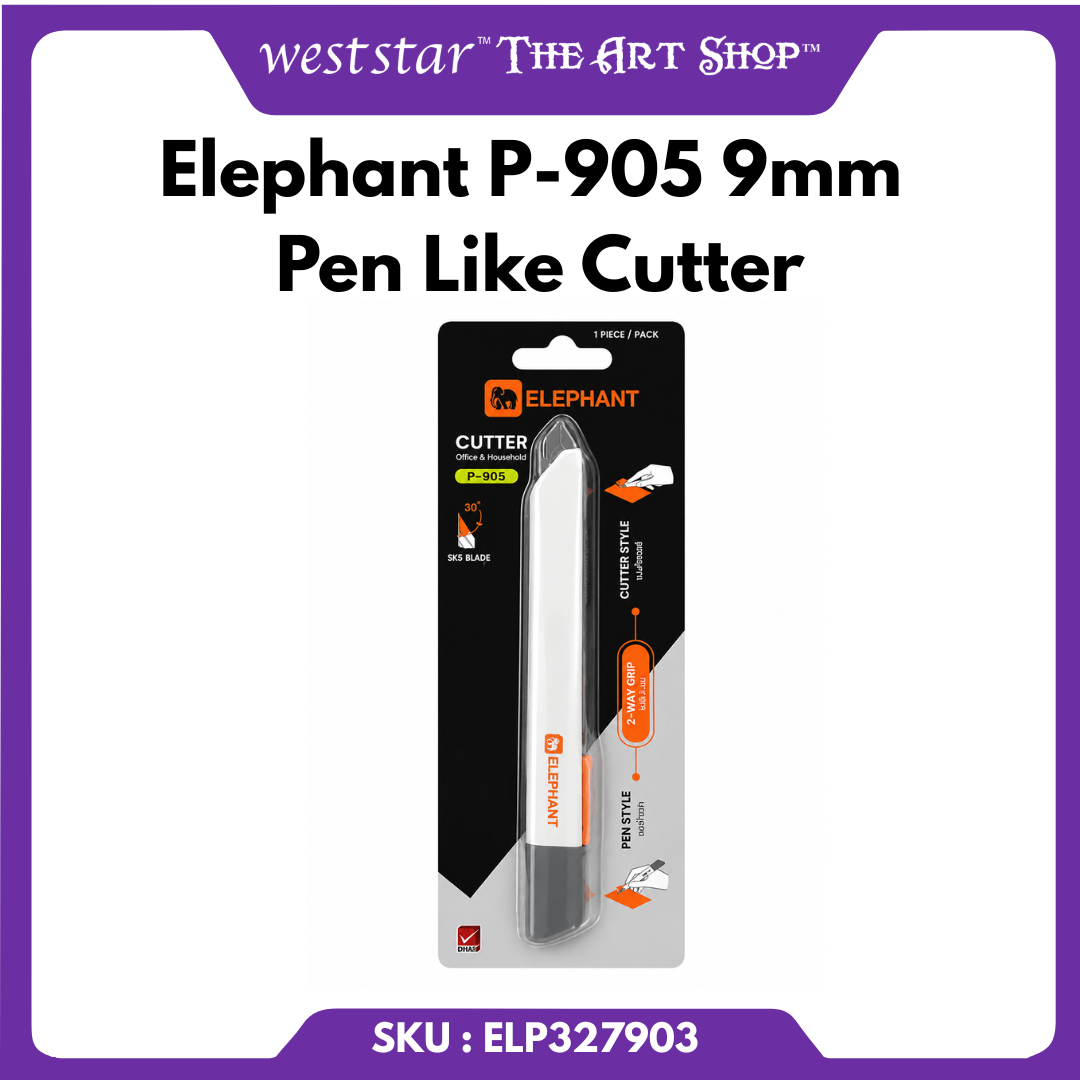 [WE-ARTS] Elephant P-905 9mm Pen Like Cutter 30° Angled Blade Precision Cutter