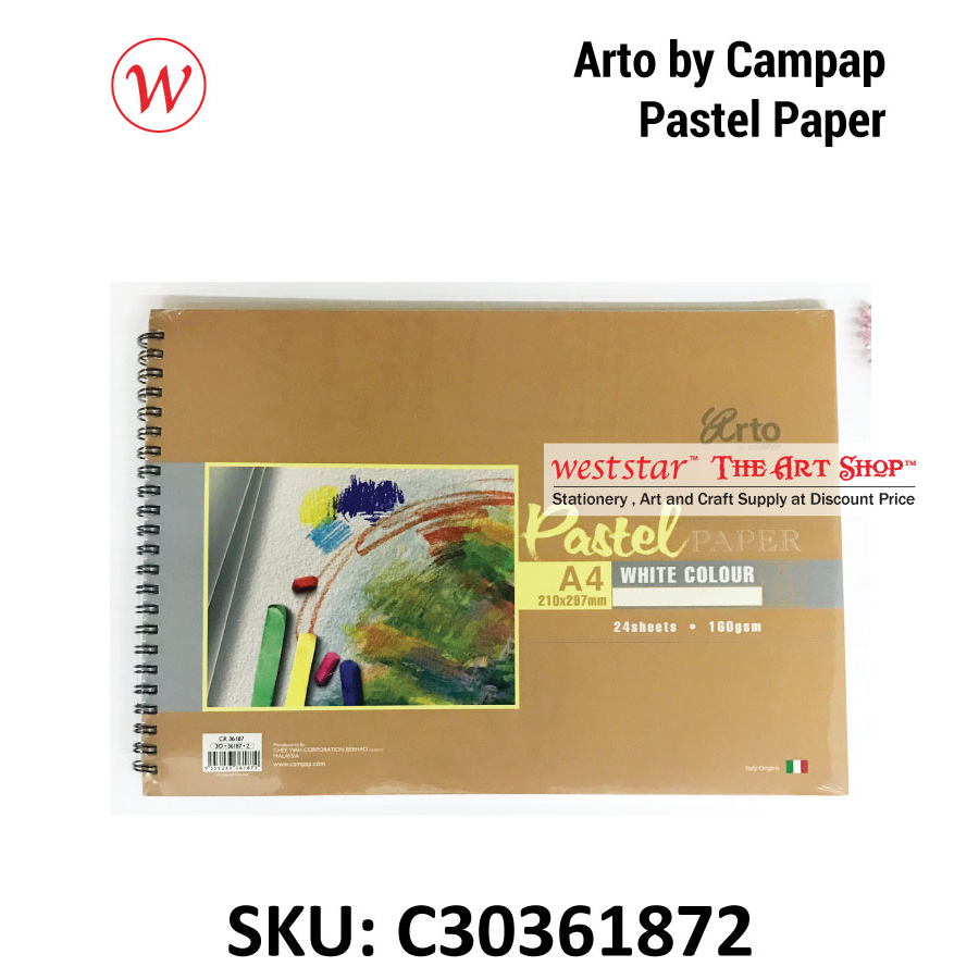 Arto Wire-O Pastel Pad 24sheets | A4 -160gsm (ACID FREE)