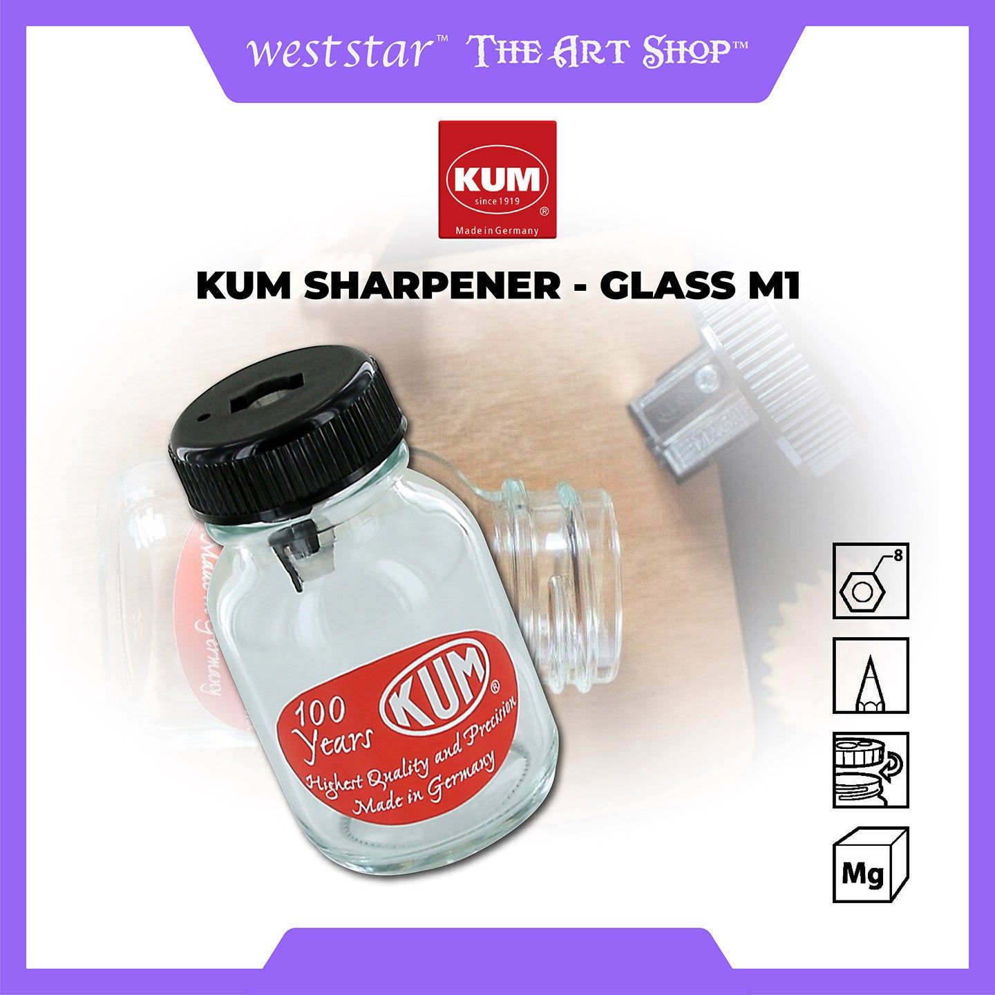 [WESTSTAR] KUM SHARPENER - GLASS M1