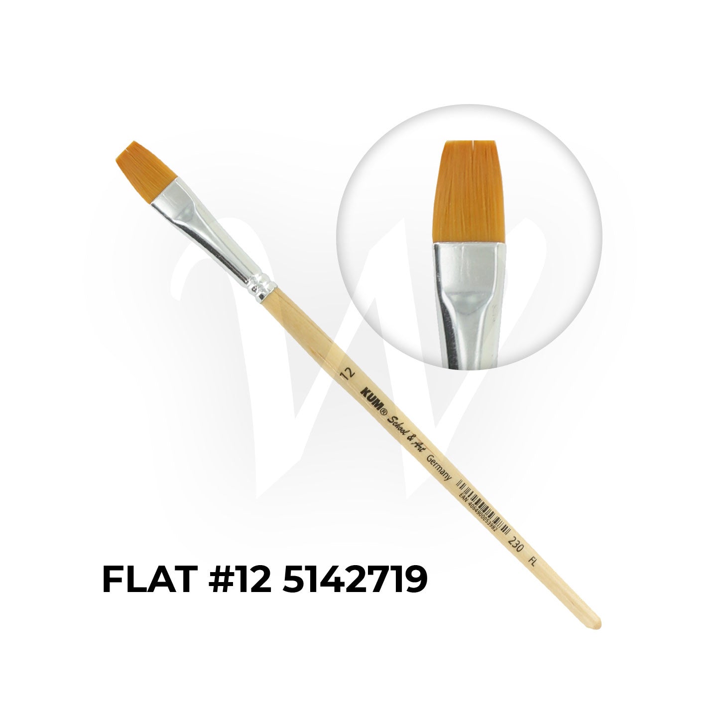 [WESTSTAR] KUM® SCHOOL & ART Brush Set (FLAT)