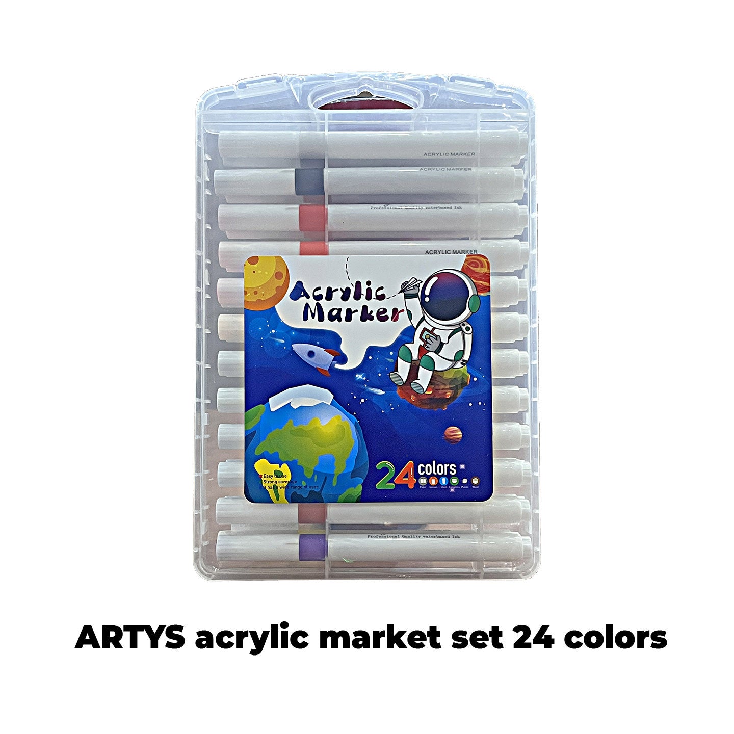 WETAS] AW2302 ARTYS Acrylic Marker Set Students Acrylic Paint Marker Arcylic Marker Drawing Painting 12/24/36/48/60/80c
