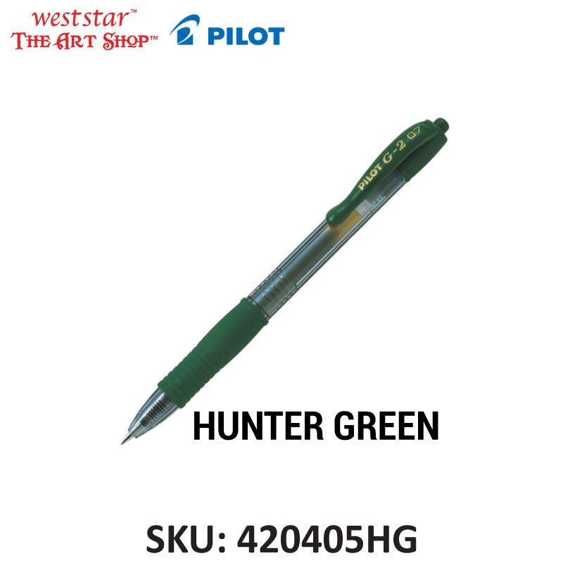 PILOT G2 Gel Pen, Pilot Retractable Gel Pen, Pilot G-2 Gel Pen Colored 0.7mm