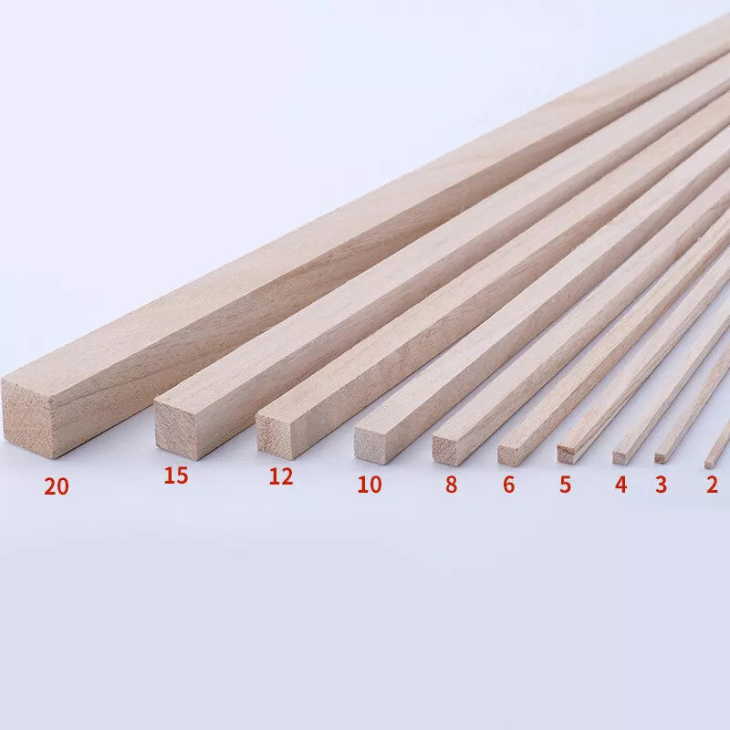 [WETAS] Paulownia Wood Stick Wooden Stick Lightweight Strong Wooden Craft Stick - 50cm length