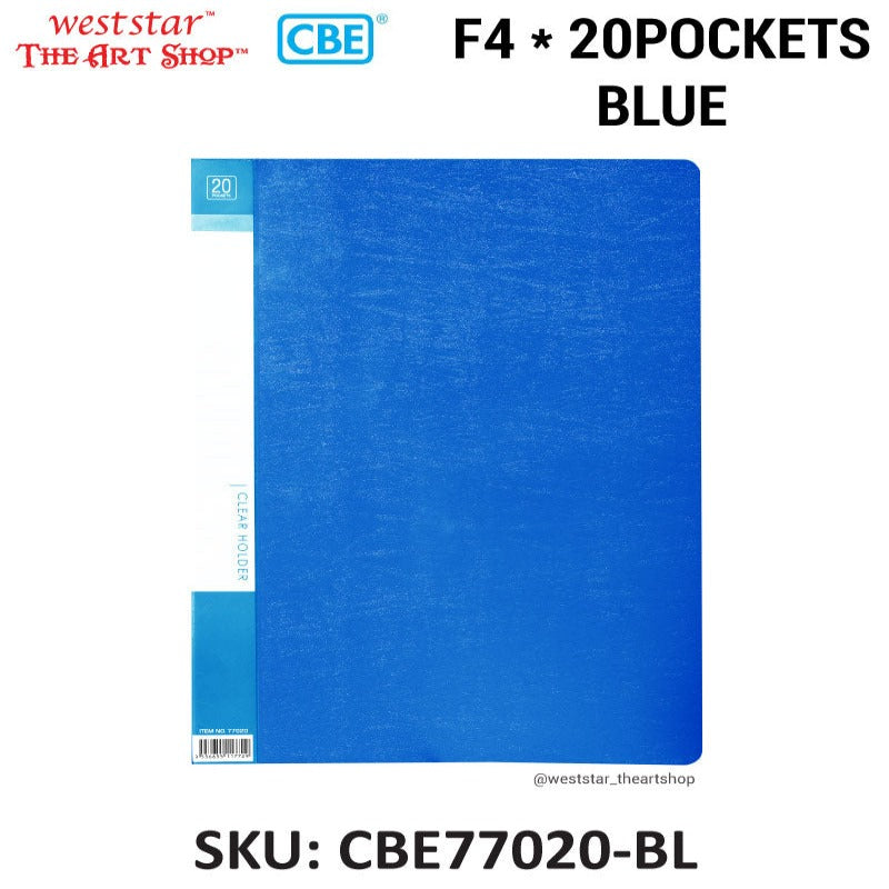 F4 PP Clear Holder (CBE77020) | 20pockets (send random color)