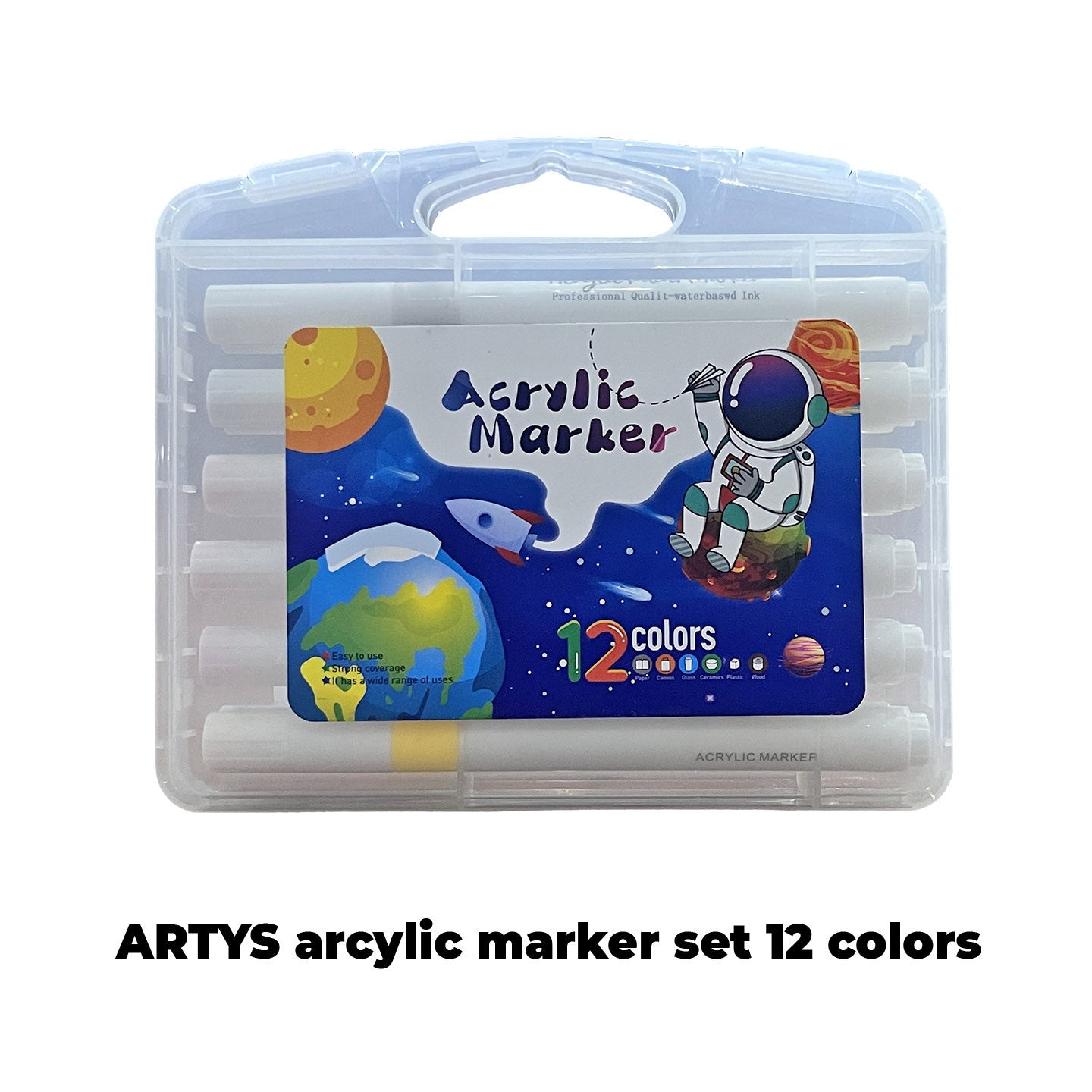 WETAS] AW2302 ARTYS Acrylic Marker Set Students Acrylic Paint Marker Arcylic Marker Drawing Painting 12/24/36/48/60/80c