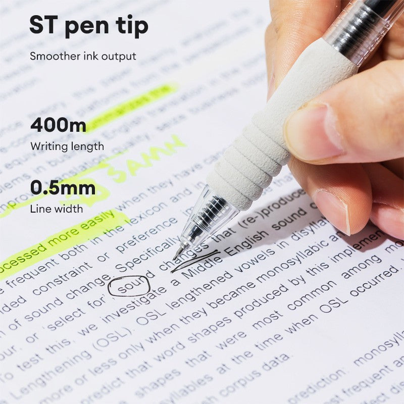 [WETAS] DELI Gel Pen 0.5mm Deli EG104 ST Tip 0.5mm Gel Pen Quick-Dry Ink for School Exams & Office Writing - Single pc