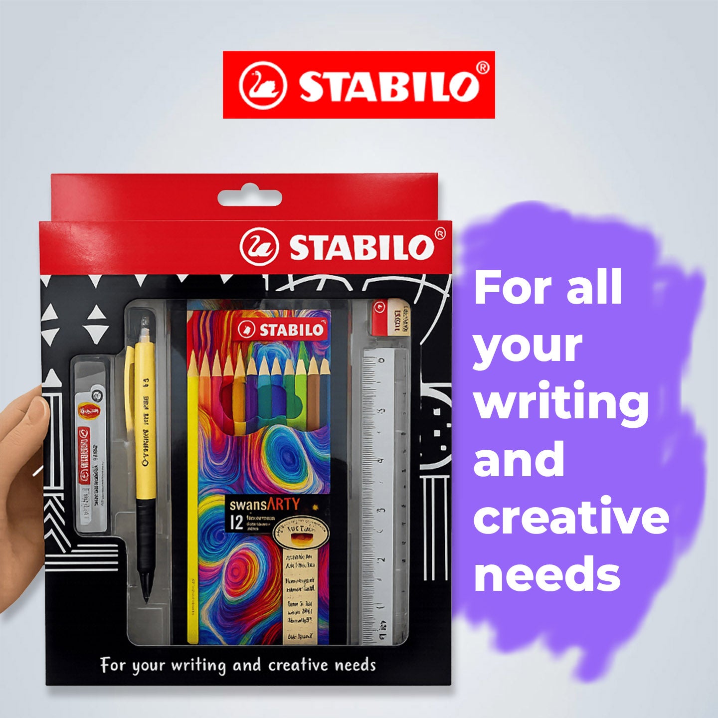 [WE-ARTS] STABILO Gift Set Value Pack Gift Set Stationery 1520/12GS1 Gift Set Stabilo Swan Arty Warna Pencil Murah