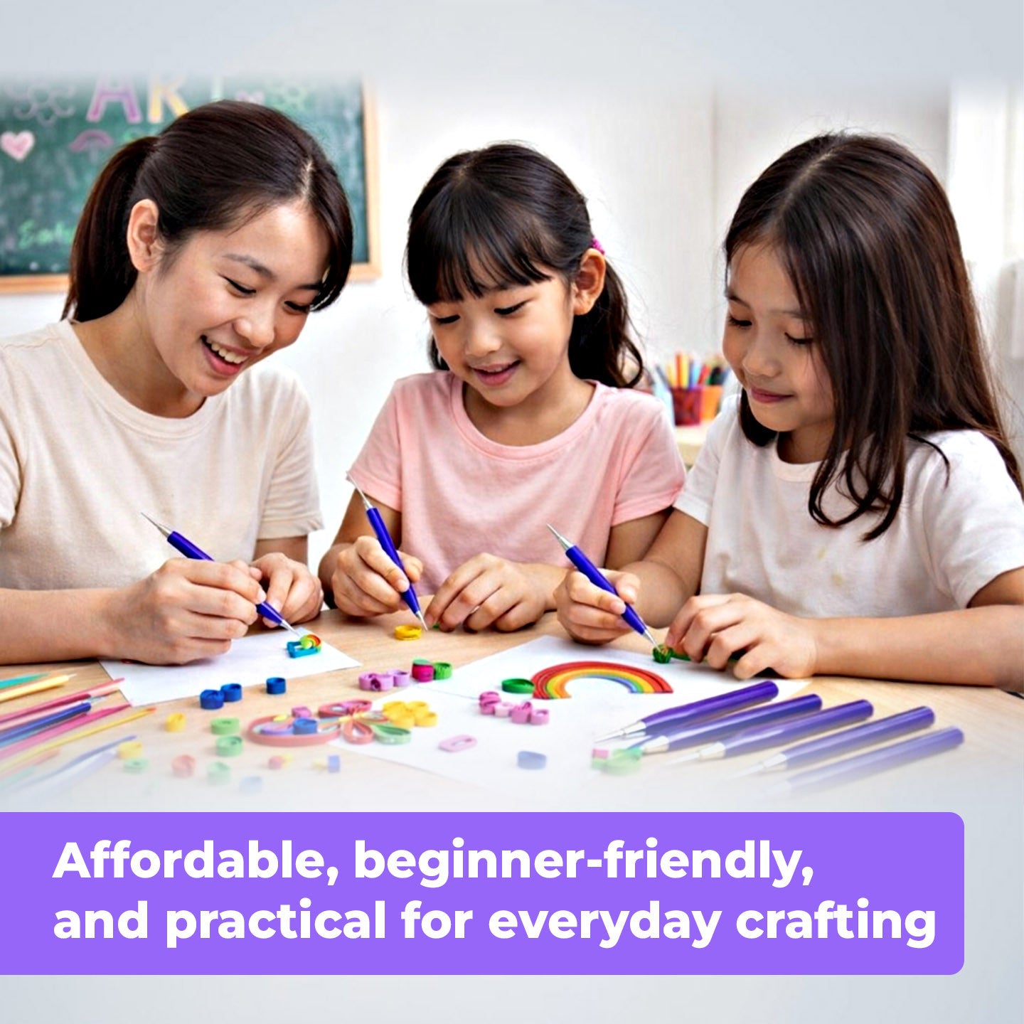 [WE-ARTS] Paper Quilling Tool Set Quilling Pen Set  Alat Quilling Kertas  DIY Craft Tools - 5pcs/set