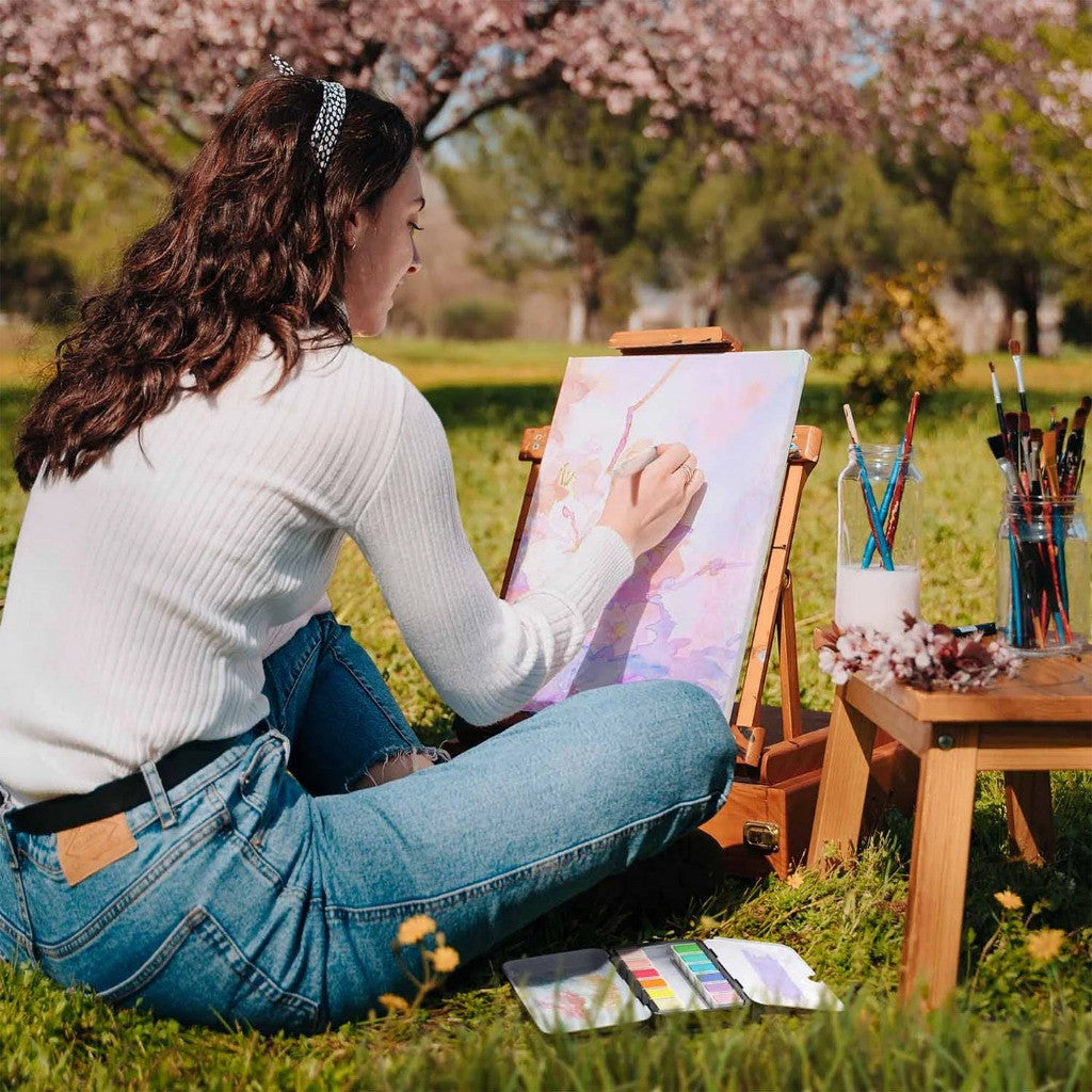 Esquisse Watercolor Half Pan Set | 12colors, Watercolour, Water Color, Cat Air Warna Air