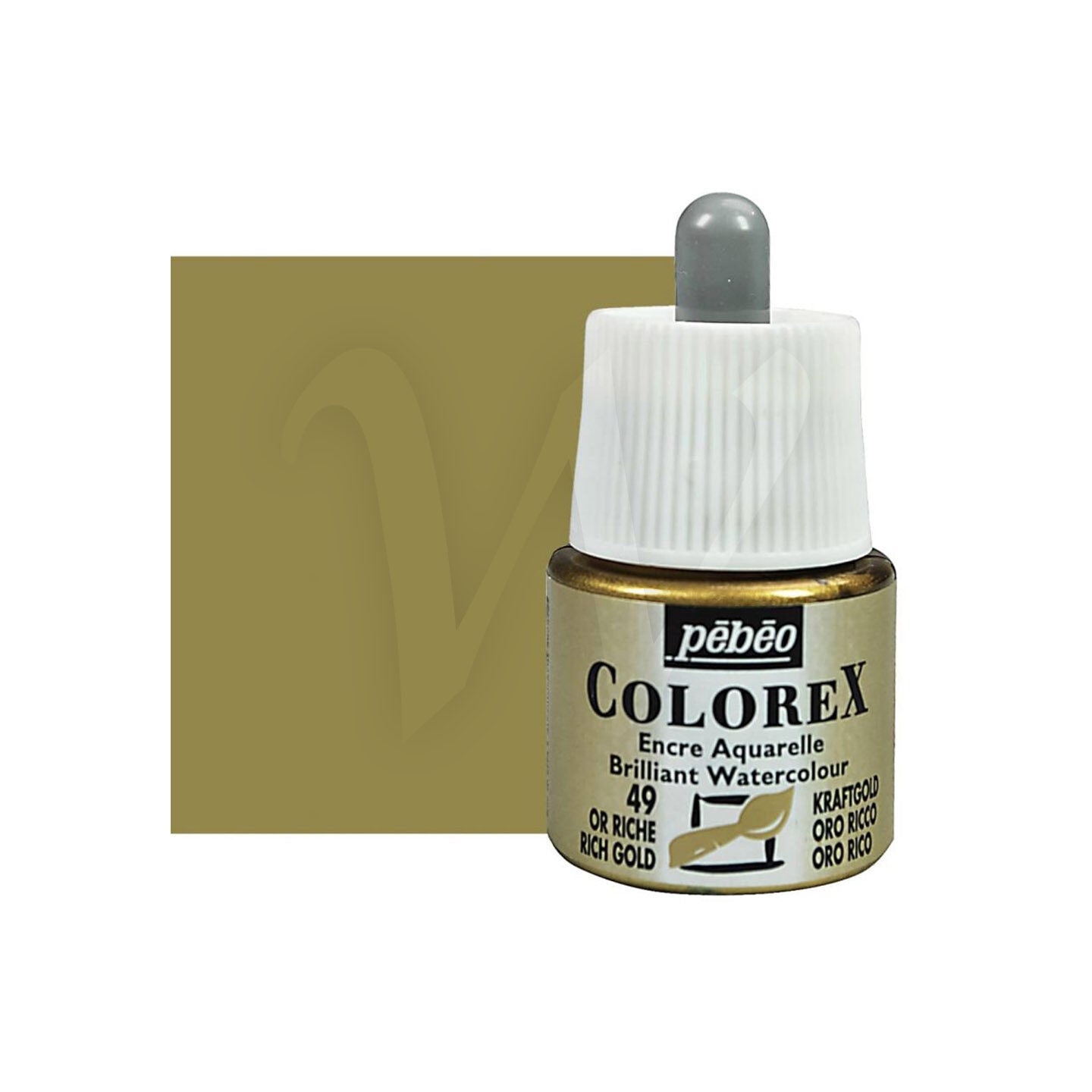 PEBEO Colorex Watercolor Ink 45ML Silver & Gold (Special colour)