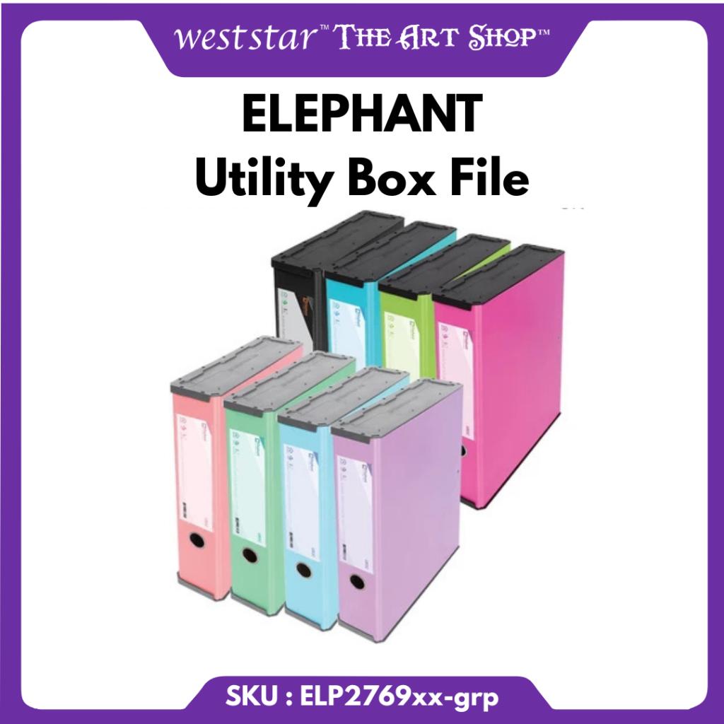 WE-ARTS]  Elephant Utility Box File Document Box File