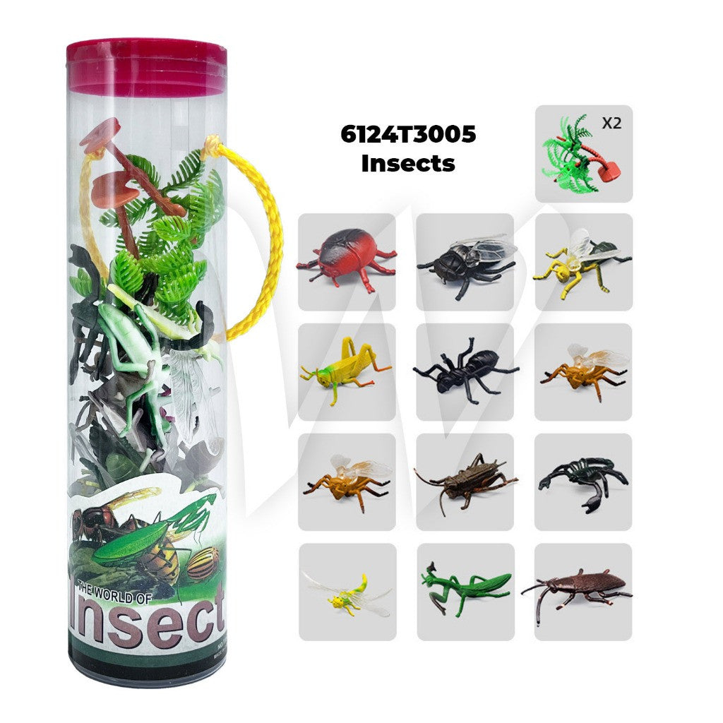 [WESTSTAR] Animal Miniature Figure Toy For Kids Haiwan Mainan Binatang 12pcs (Insect / Ocean / Wild / Farm)