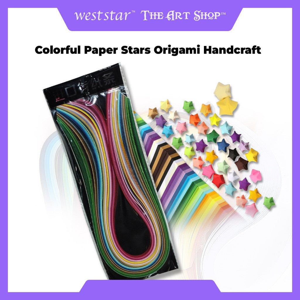 [WE-ARTS] Star Paper Strips Colorful Paper Stars Origami Paper Handcraft Origami Paper 星星纸 Kertas untuk buat bintang