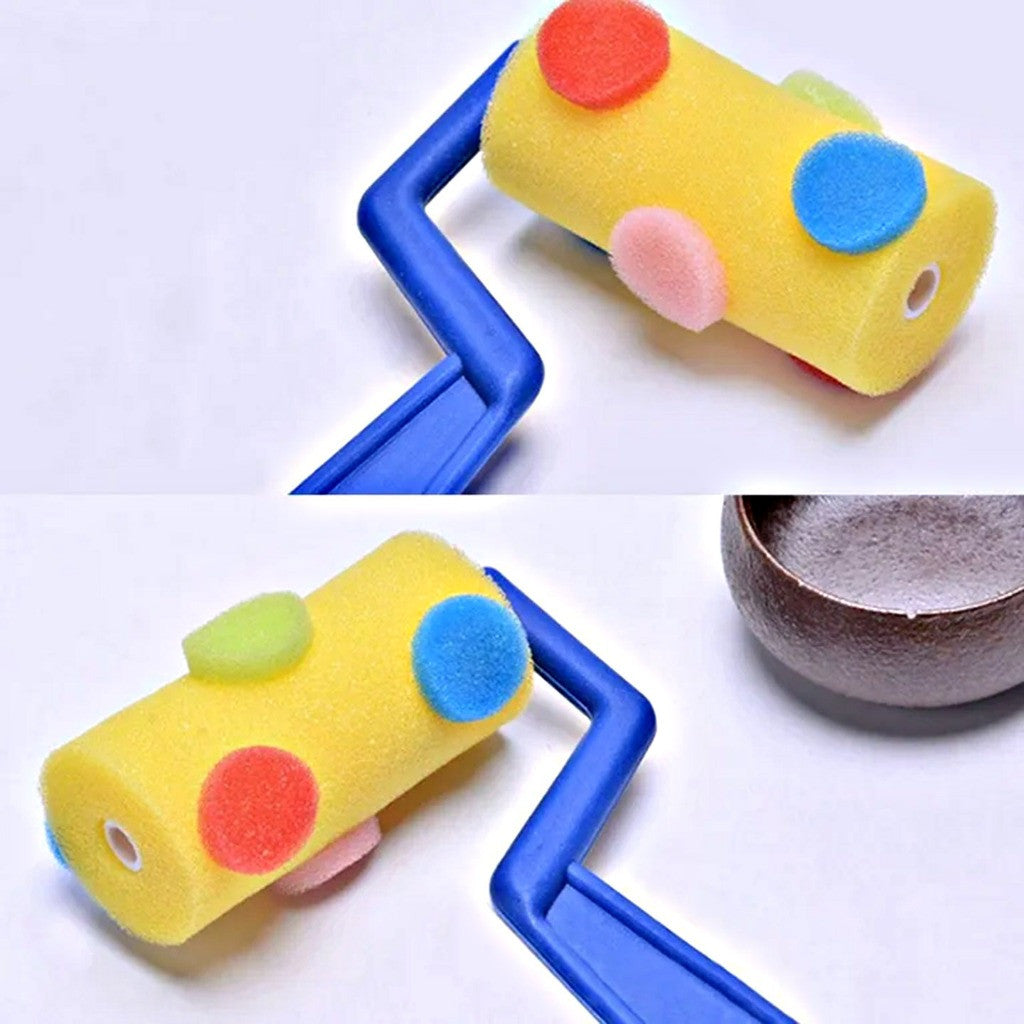 [WE-ARTS]  Sponge Paint Roller HM-1164 – Fun, Mess-Free Painting with Cute Patterns!