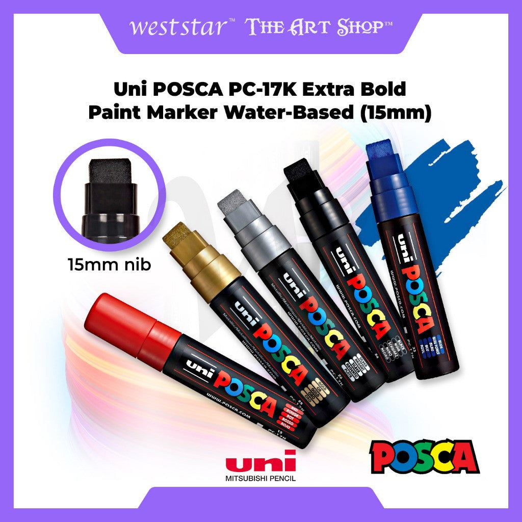 [WE-ARTS] Uni POSCA PC-17K Extra Bold Paint Marker Water-based (15mm)