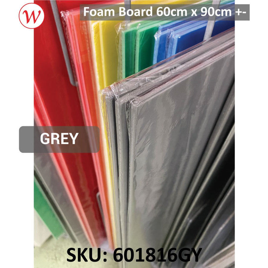 [Weststar TAS] NORMAL Compress Foam board 60cm x 90cm +- (5mm), White and Color Foam Board