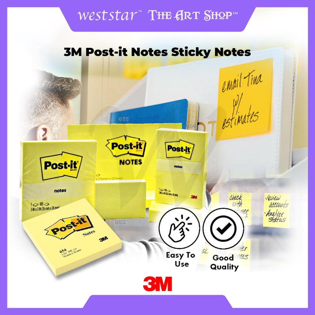 [WE-ARTS] 3M Post-it Notes , Sticky Note Weststar The Art Shop