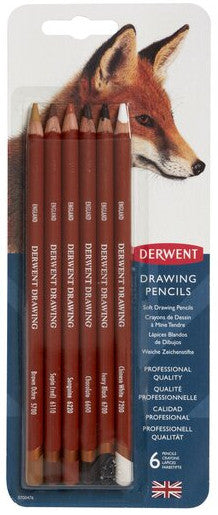 [WESTSTAR] Derwent Drawing Pencil 6pcs Blister