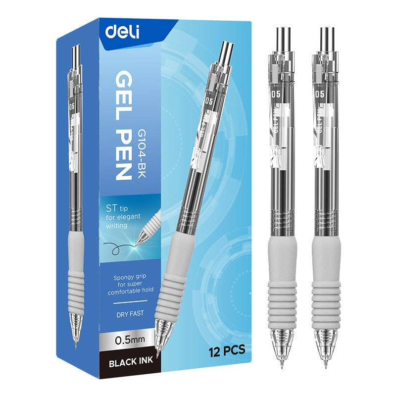 [WETAS] DELI Gel Pen 0.5mm Deli EG104 ST Tip 0.5mm Gel Pen Quick-Dry Ink for School Exams & Office Writing - Single pc