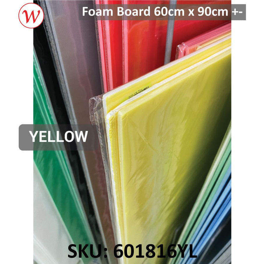 [Weststar TAS] NORMAL Compress Foam board 60cm x 90cm +- (5mm), White and Color Foam Board