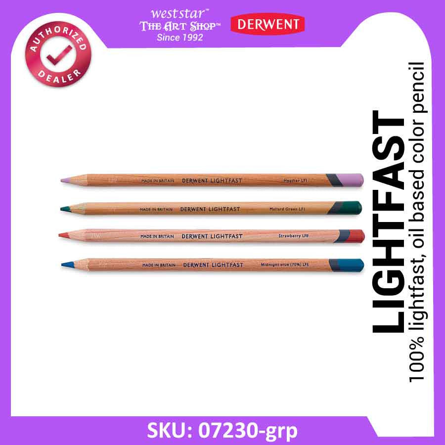 [Weststar TAS] Derwent Lightfast Color Pencil Refill - Single Piece (100 Colors)