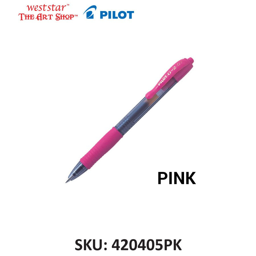 PILOT G2 Gel Pen, Pilot Retractable Gel Pen, Pilot G-2 Gel Pen Colored 0.7mm