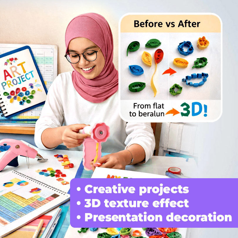 [WE-ARTS] Paper Quilling Crimper Tool (Wave Pattern) Quilling Tools Alat Quilling Kertas DIY Craft Tools