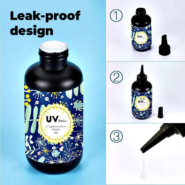 UV Resin Hard  UV Curable Resin Solution 50g / 200g / 500g Art & Craft
