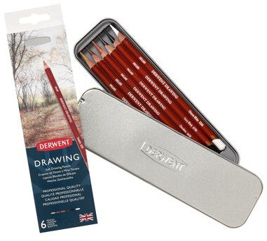 [WESTSTAR] Derwent Drawing Tin of 6