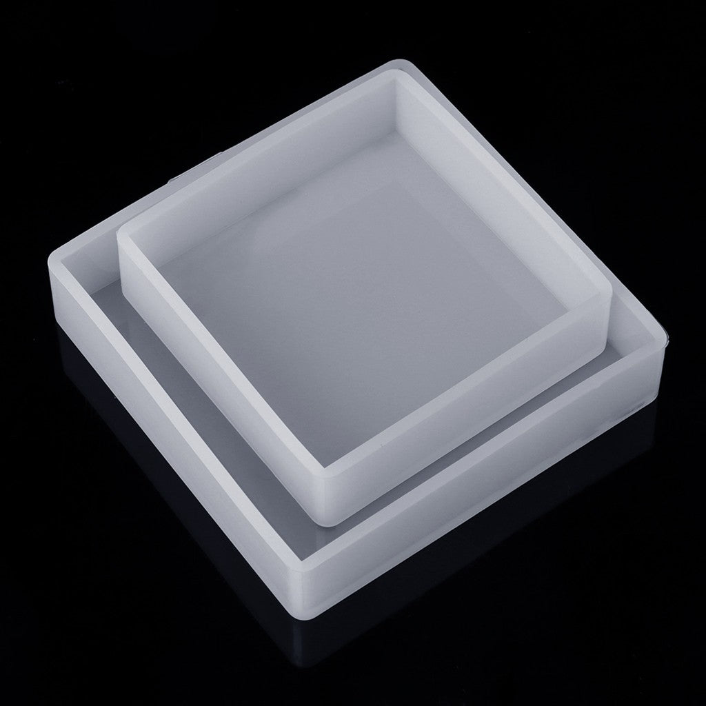 Silicone Mould DIY Epoxy Resin Mirror Crafts Jewel Rectangle | Square