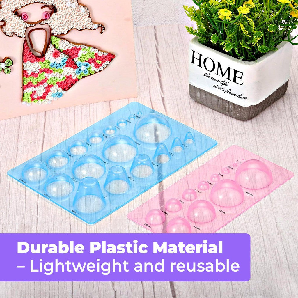 [WE-ARTS] 3D Paper Quilling Dome Mould (Shaping Board) Alat Quilling Kertas DIY Craft Tools
