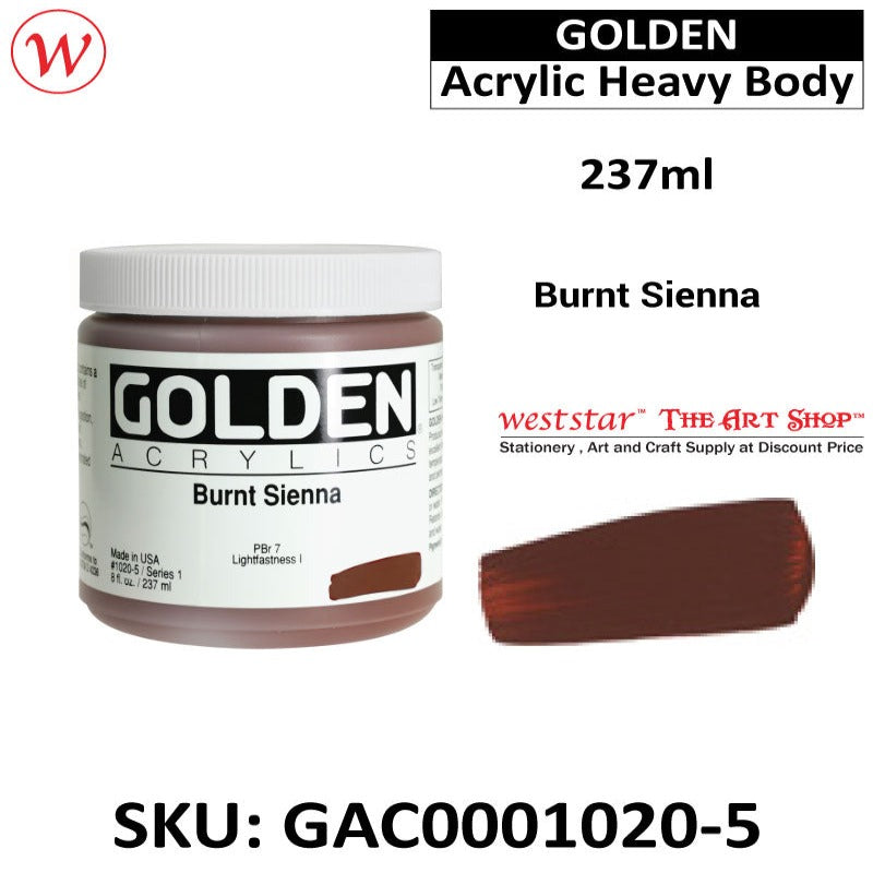 Golden Acrylic Heavy Body | (237ml)