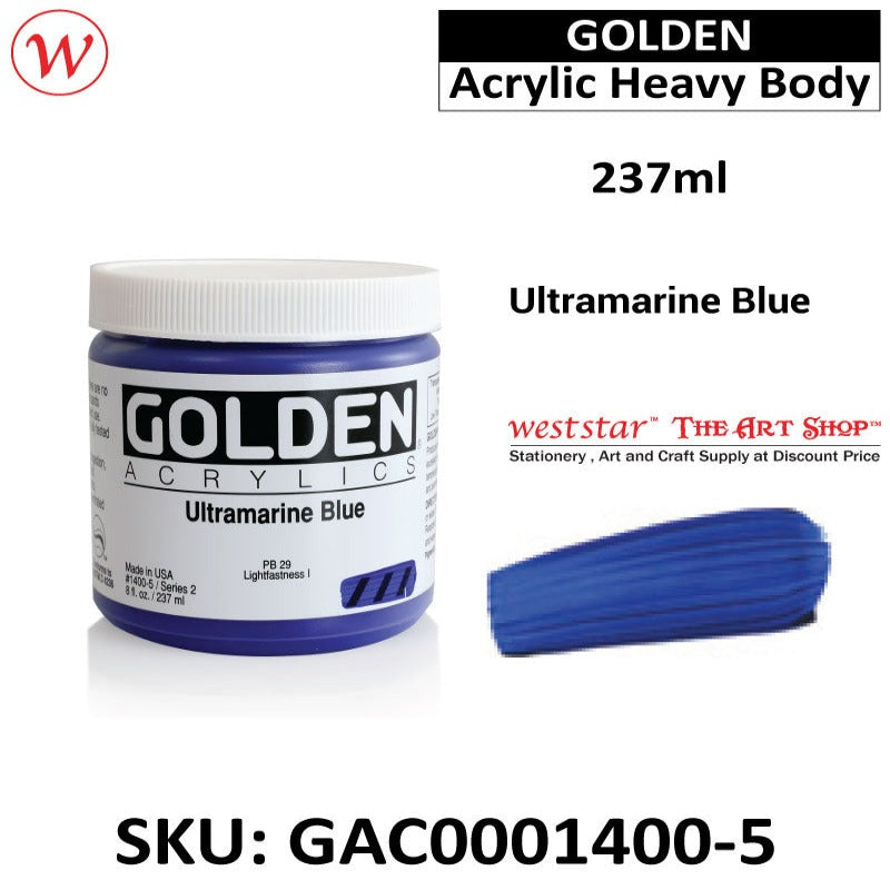 Golden Acrylic Heavy Body | (237ml)