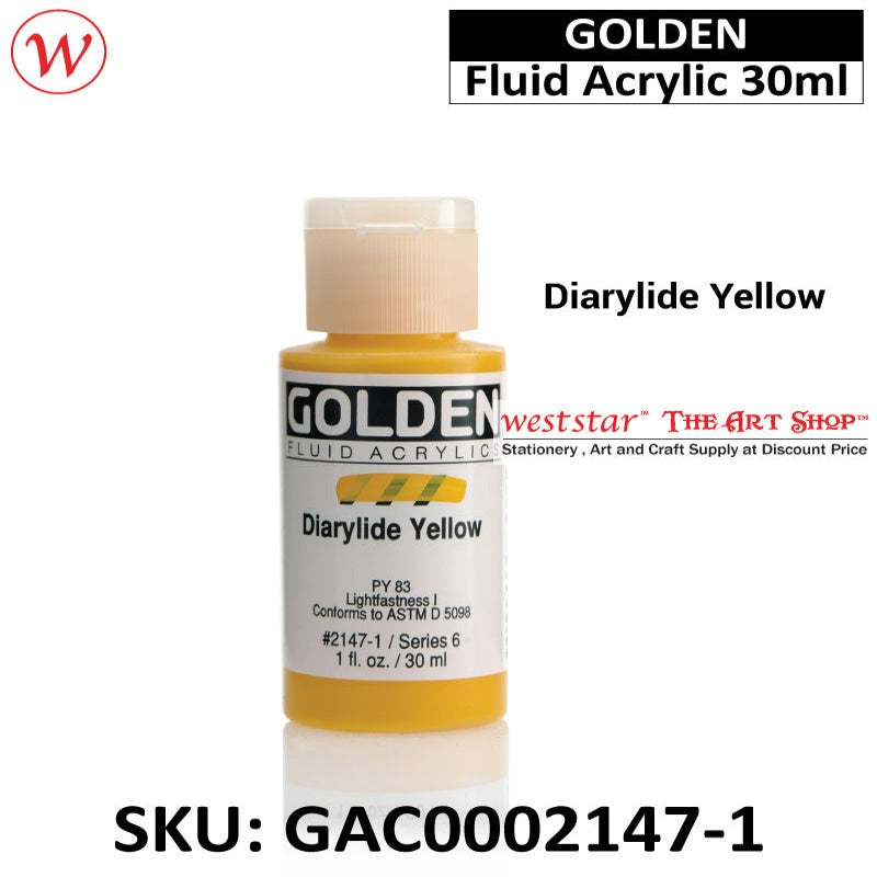 Golden Fluid Acrylic Color | 30ml