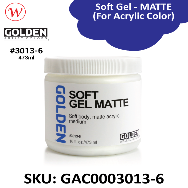 Golden Soft Gel - MATTE | (For Acrylic Color)