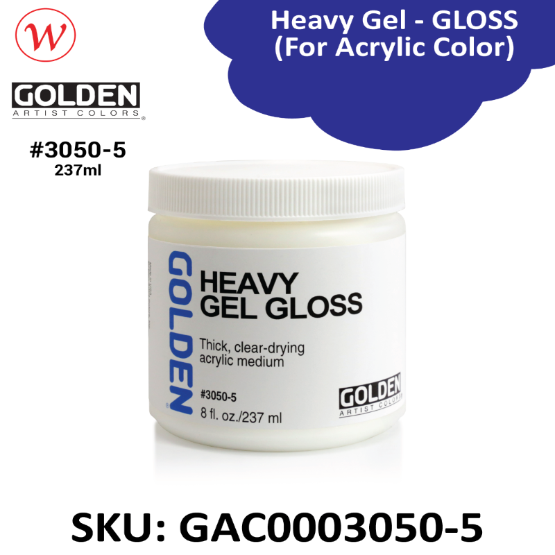 Golden Heavy Gel - GLOSS | (For Acrylic Color)