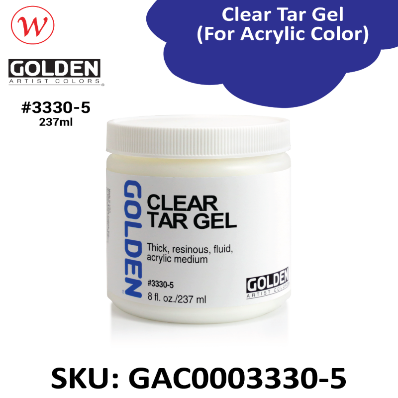 Golden Clear Tar Gel | (For Acrylic Color)