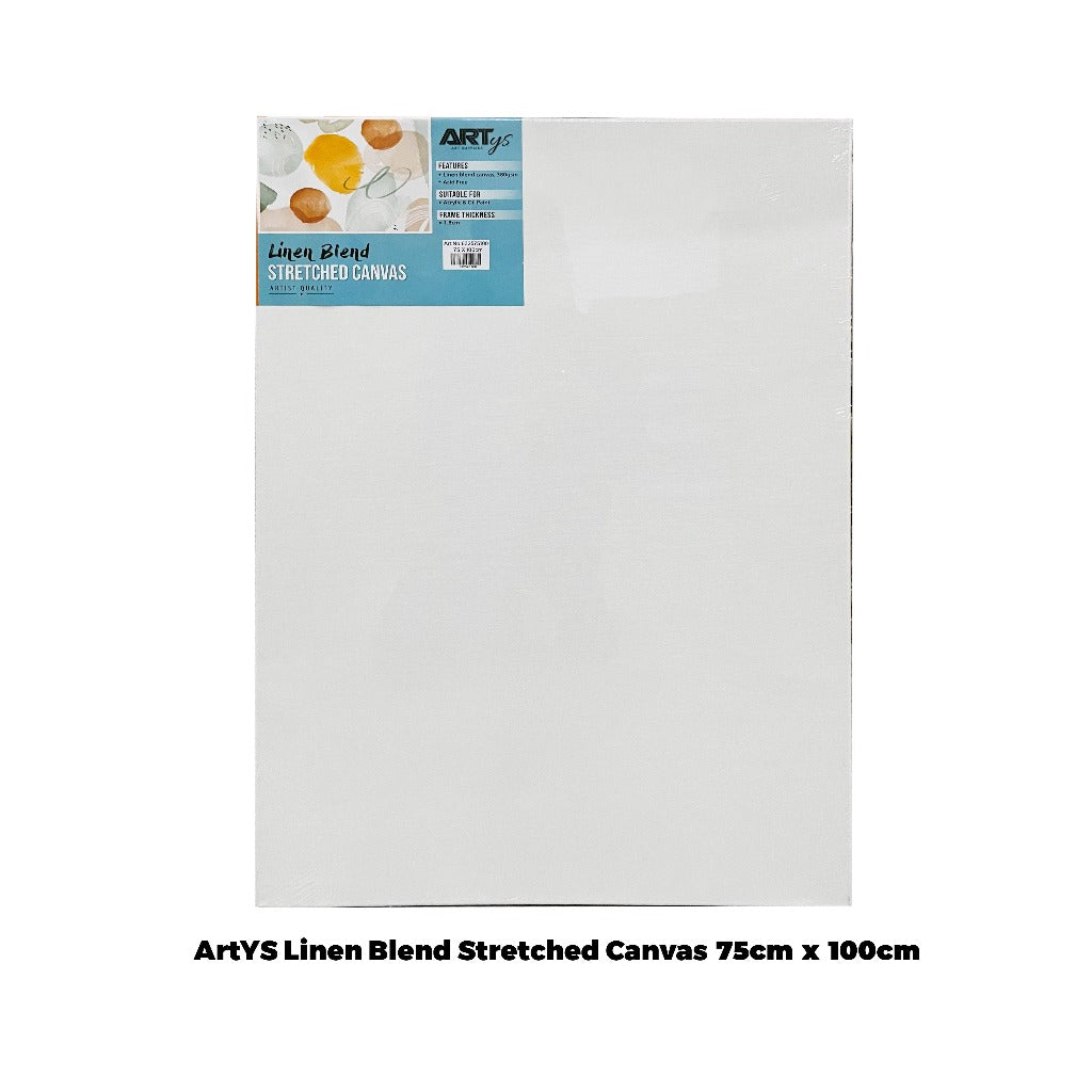[WETAS] ARTYS Linen Canvas Linen Blend Stretched Canvas Linen Canvas for Acrylic Painting Oil Painting - 380g  (1/2)