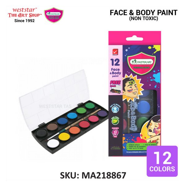 Weststar / The Art Shop | Buy MasterArt Face & Body Paint 12colors ...