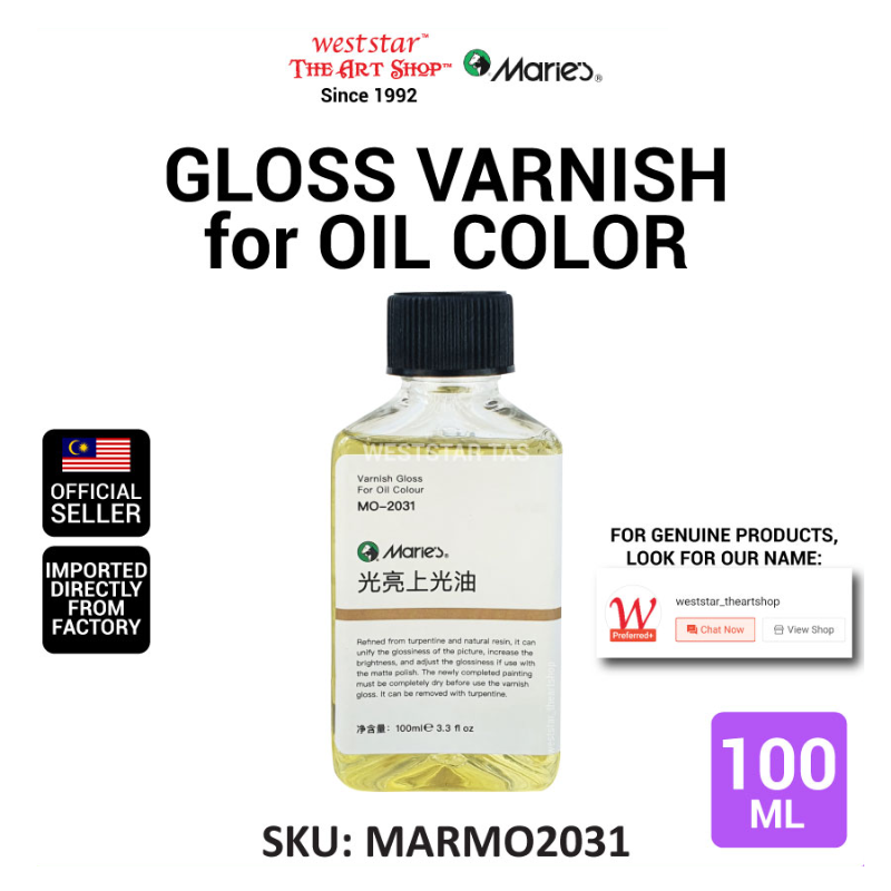 Marie's Gloss Varnish For Oil Color 100ml