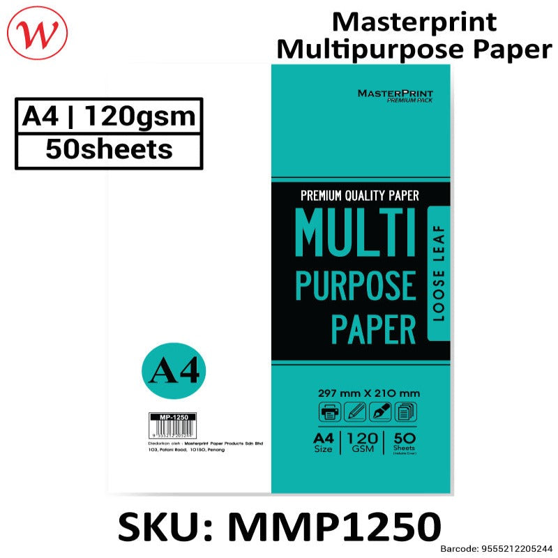 Masterprint Multi-Purpose Paper | A4 * 50sheets