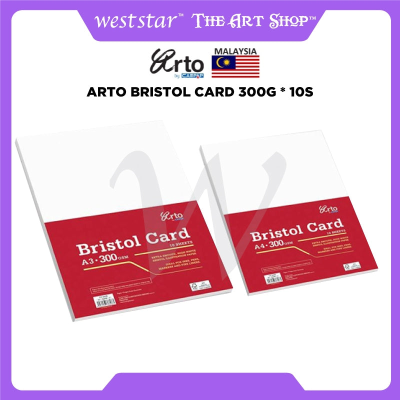 [Weststar TAS] Arto A3/A4 Bristol Card 300g * 10s