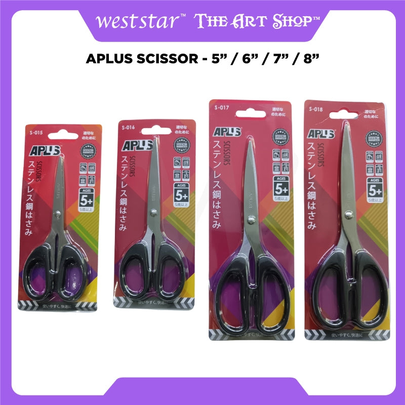 [WESTSTAR] APLUS Scissor Stainless Steel / Paper Cutter / Gunting 5"/6"/7"/8"