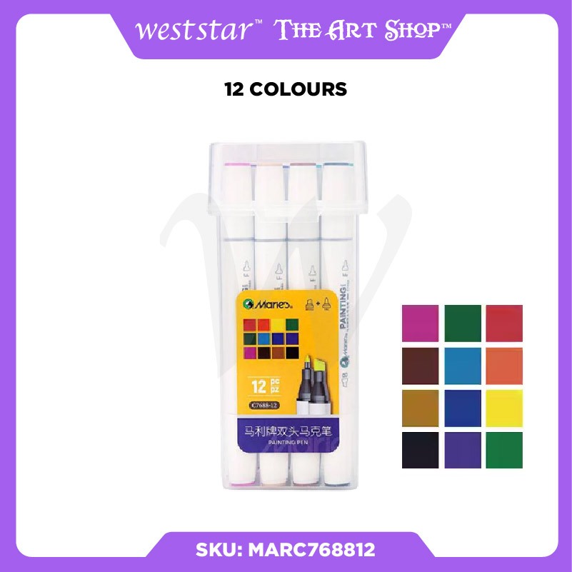 [Weststar TAS] Marie's C7688 Alcohol- based Art Marker Set - 12 / 24 / 36 / 48 / 60 / 80 Colour