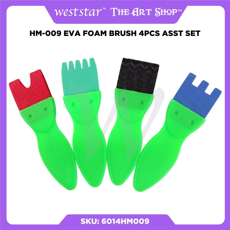 [Weststar TAS] HM-009 Eva Foam Brush 4pcs Asst Set